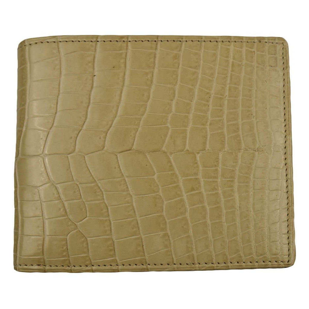 Zilli Zilli Yellow Leather Crocodile Wallet Yellow 000