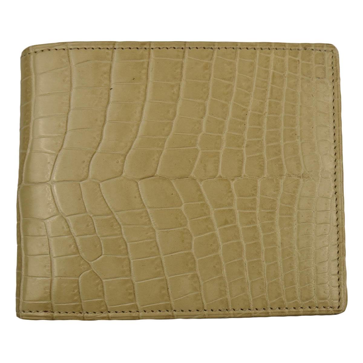 Zilli Zilli Yellow Leather Crocodile Wallet Yellow 000