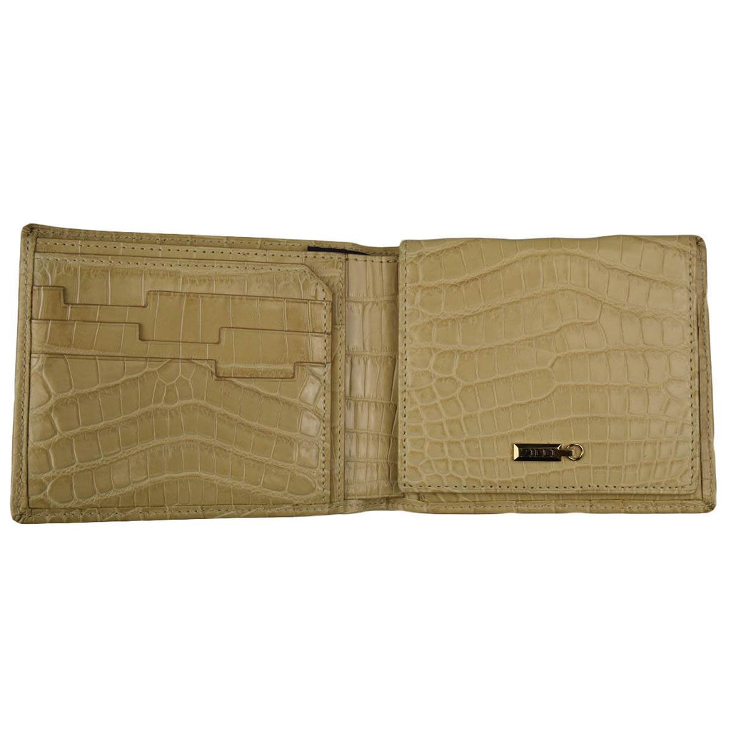 Zilli Yellow Leather Crocodile Wallet