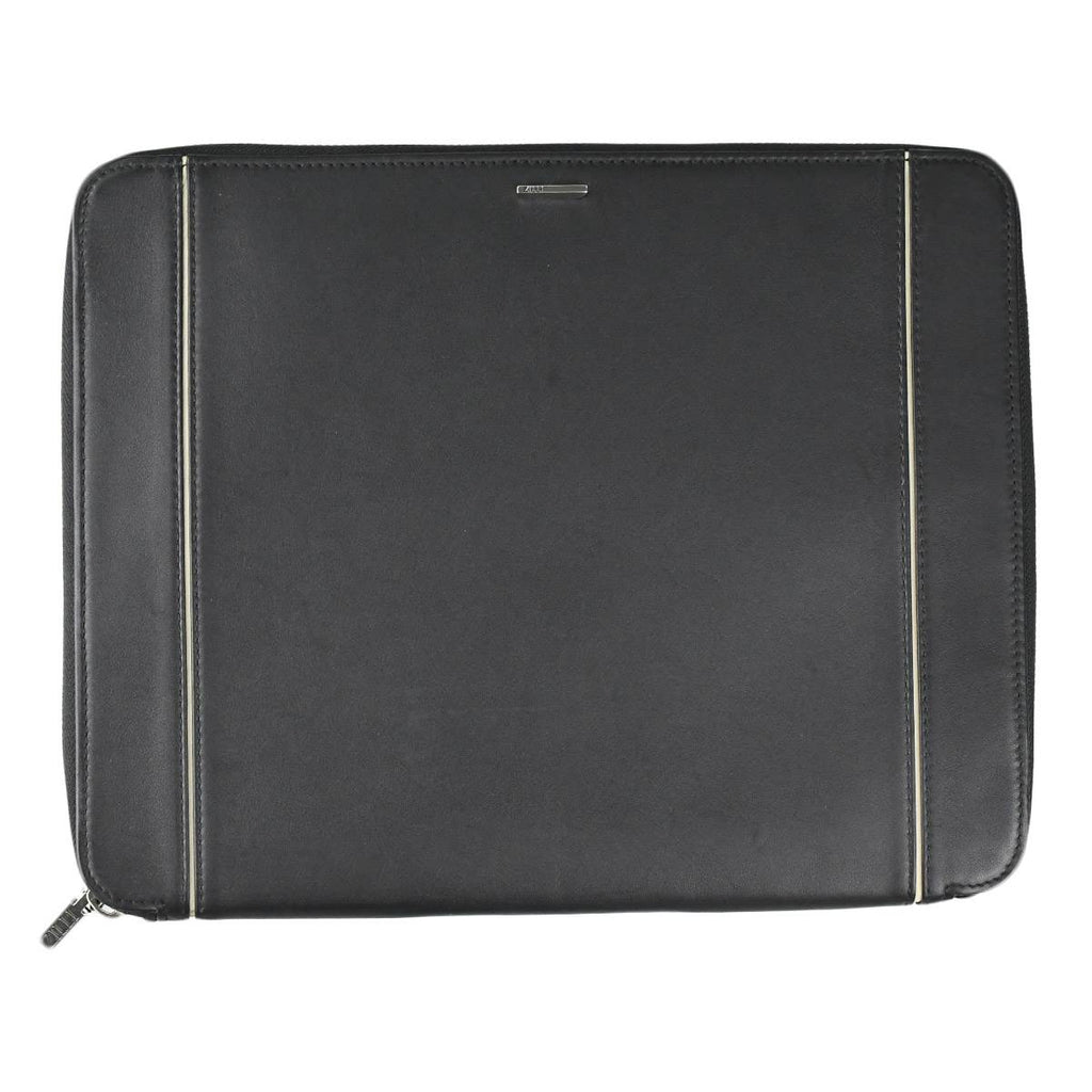 Zilli Zilli Black Leather Document Holder Black 000