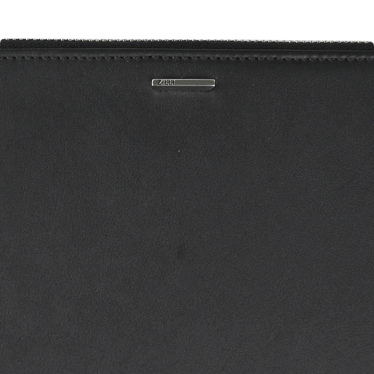 Zilli Black Leather Document Holder