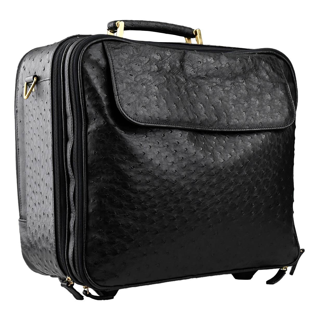 Zilli Zilli Black Leather Trolley Black 001
