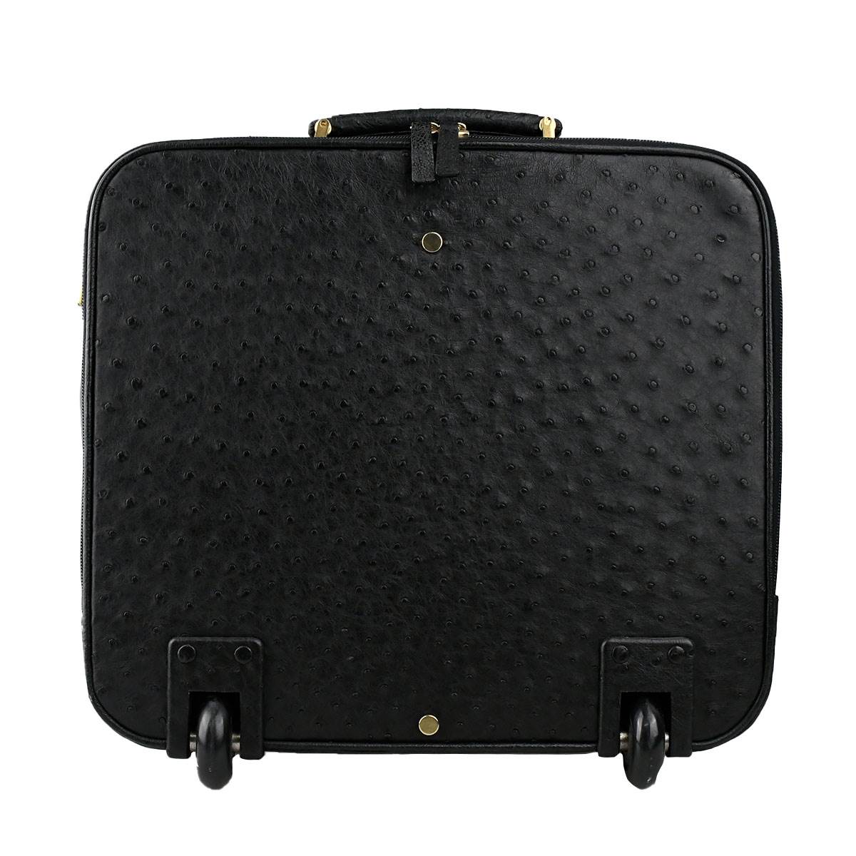 Zilli Black Leather Trolley