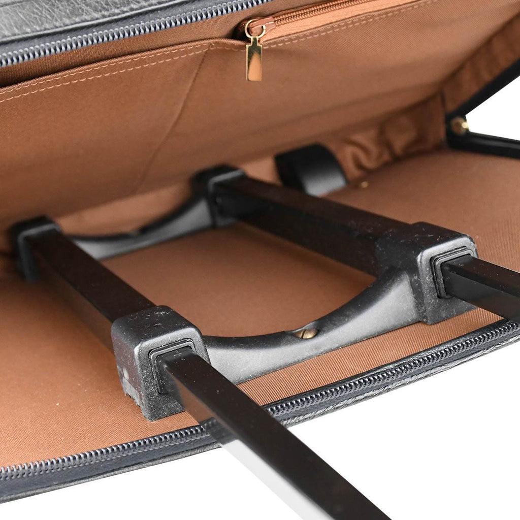 Zilli Black Leather Trolley