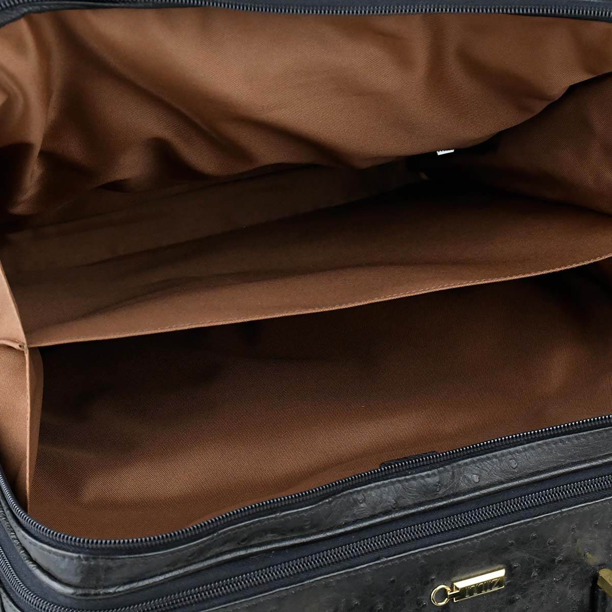 Zilli Black Leather Trolley