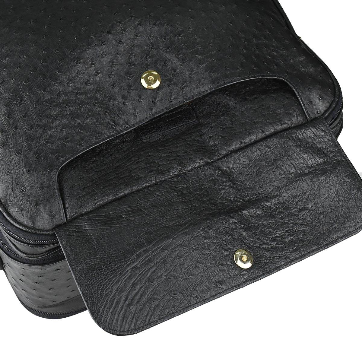 Zilli Black Leather Trolley