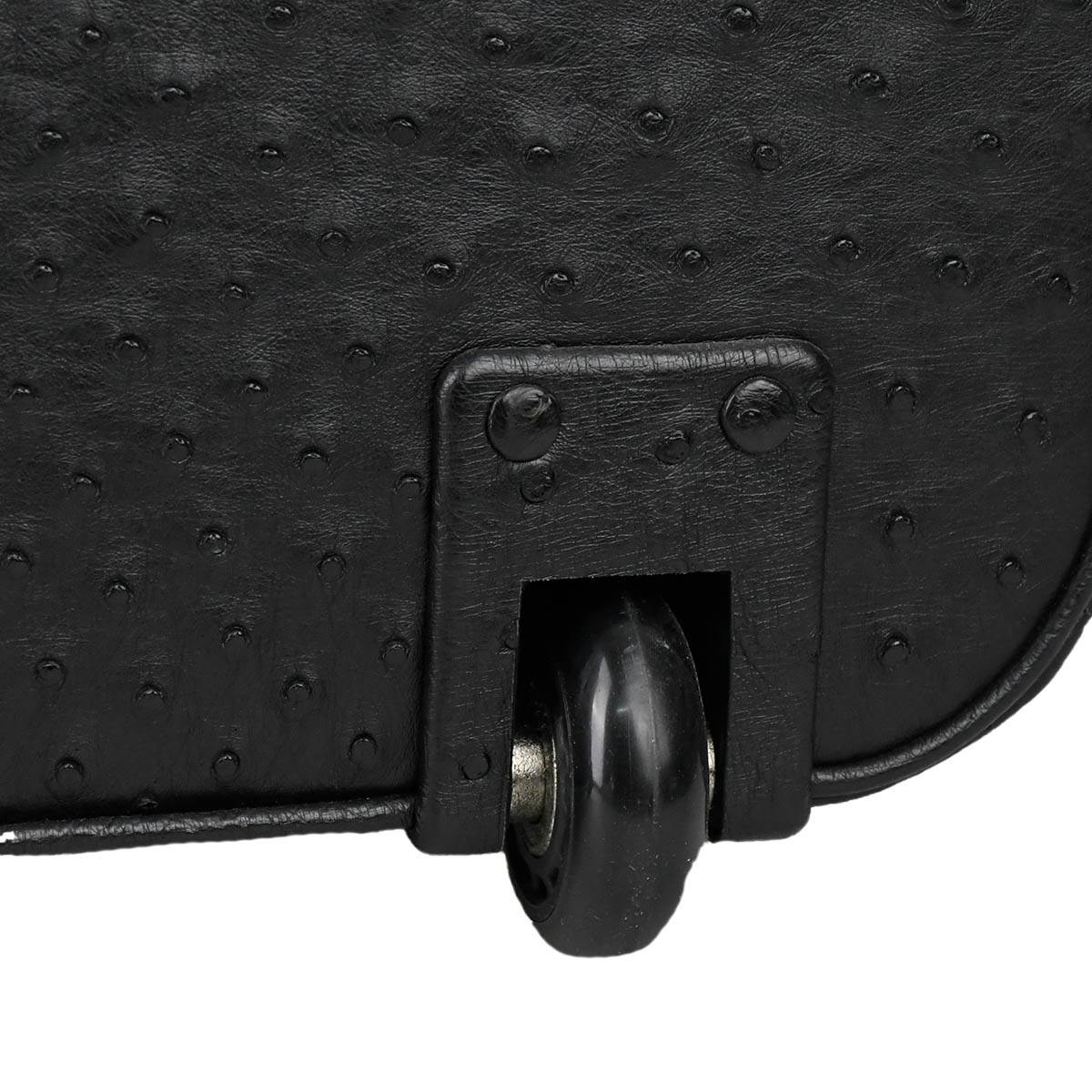Zilli Black Leather Trolley