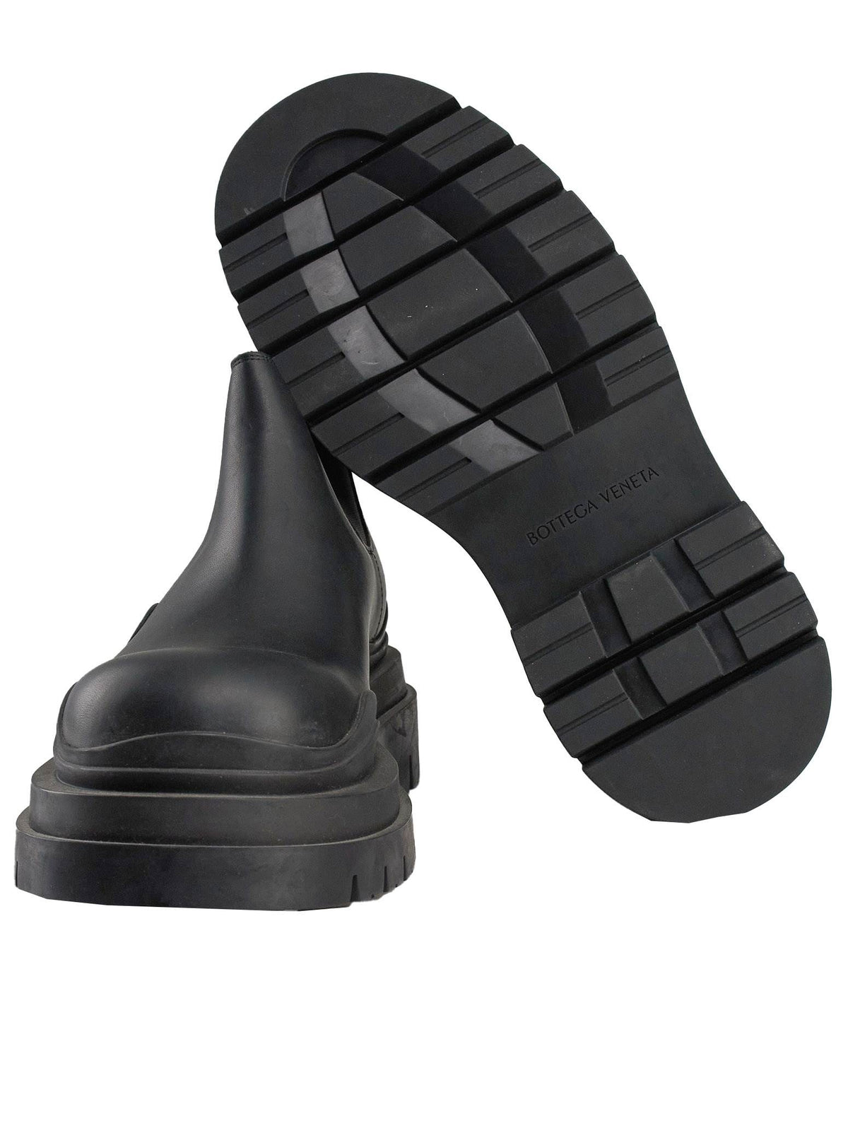 Bottega Veneta Black Leather Boots