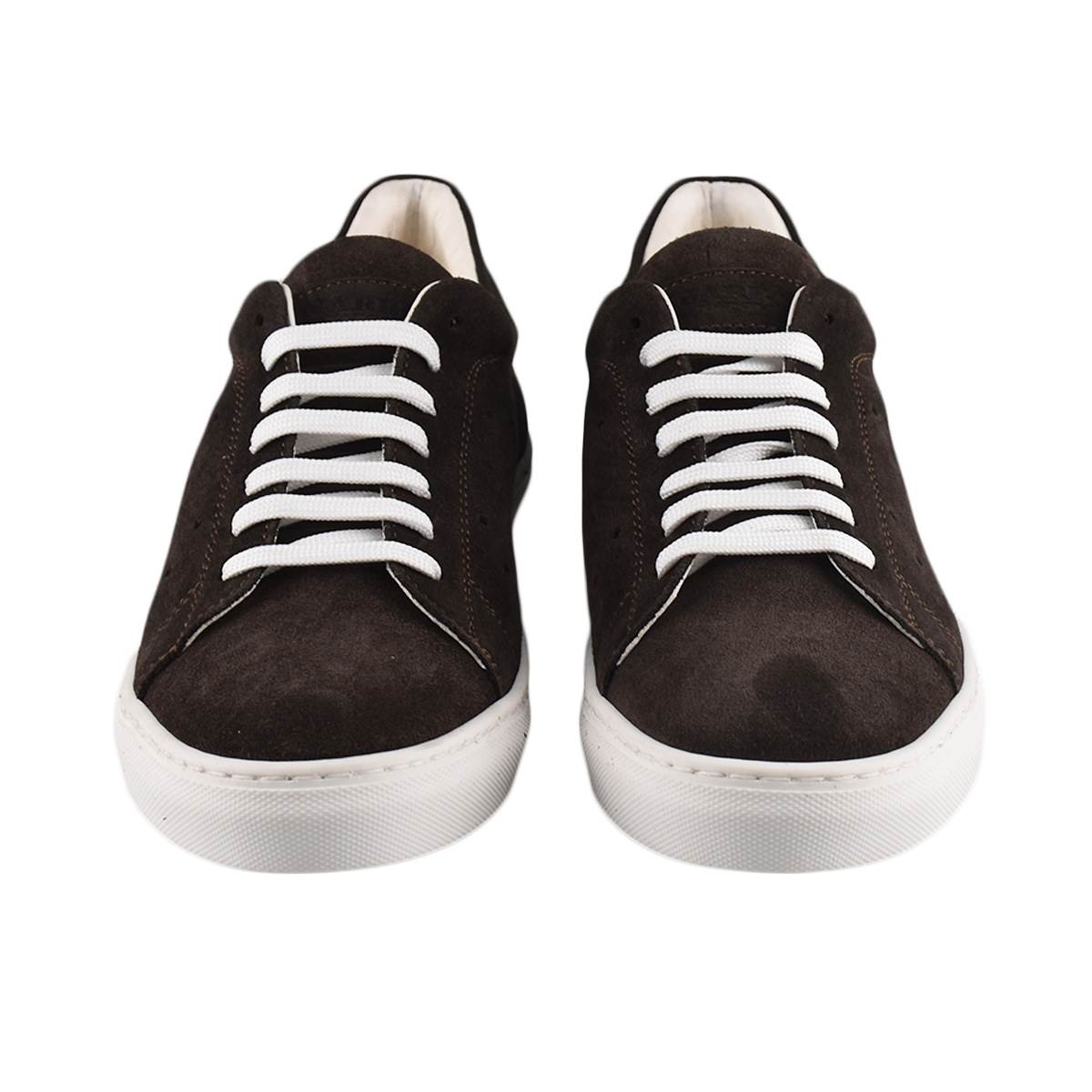Barba Napoli Barba Napoli Brown Leather Suede Shoes Brown 001