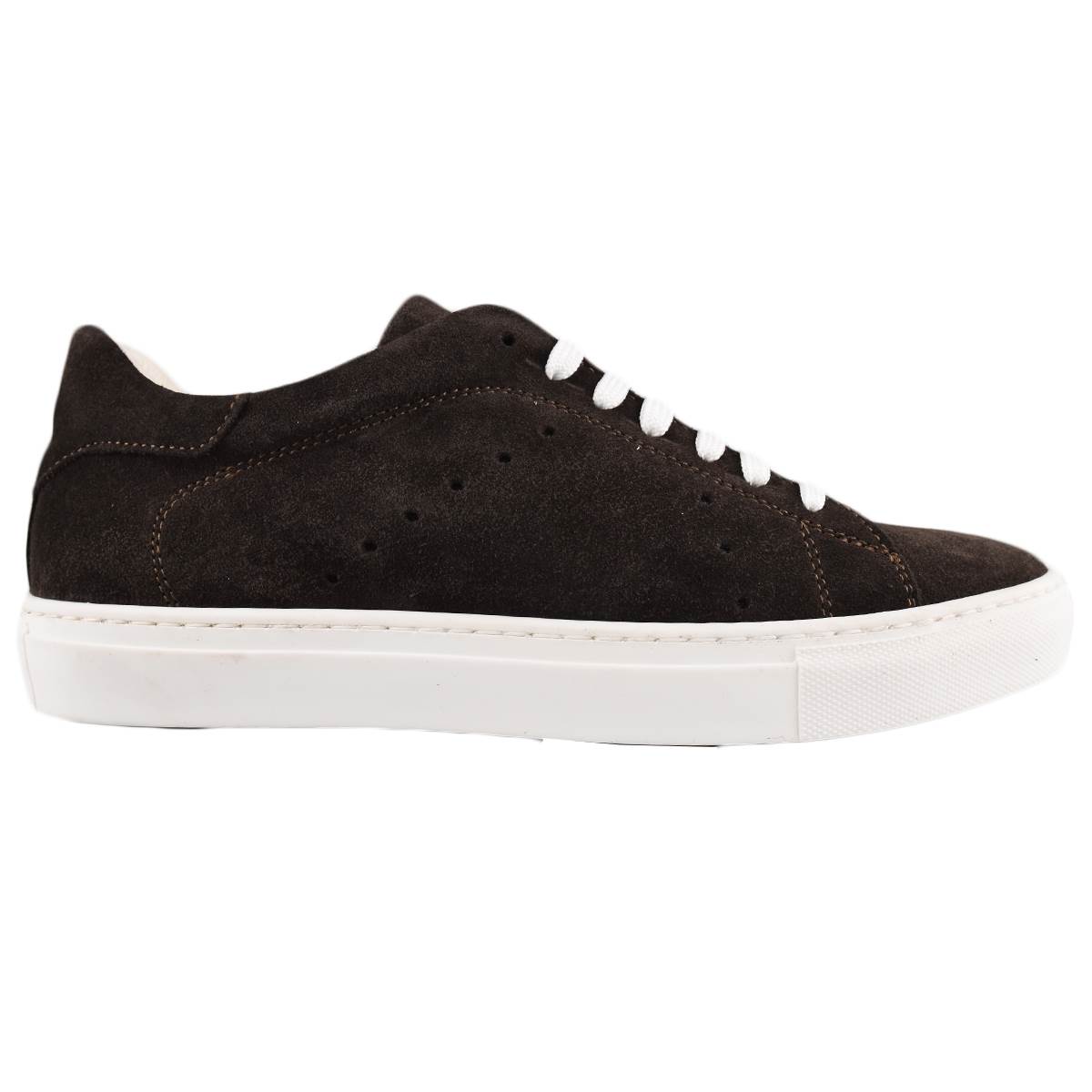 Barba Napoli Brown Leather Suede Shoes