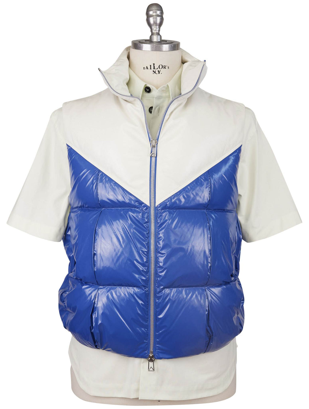 Bottega Veneta Blue White Pa Gilet