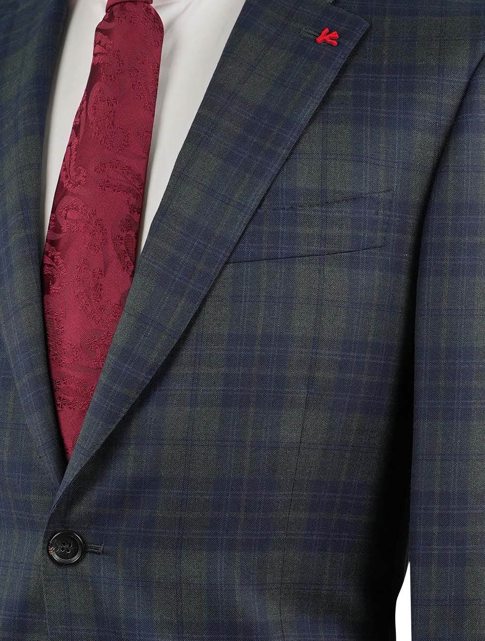 Isaia Multicolor Wool Blazer