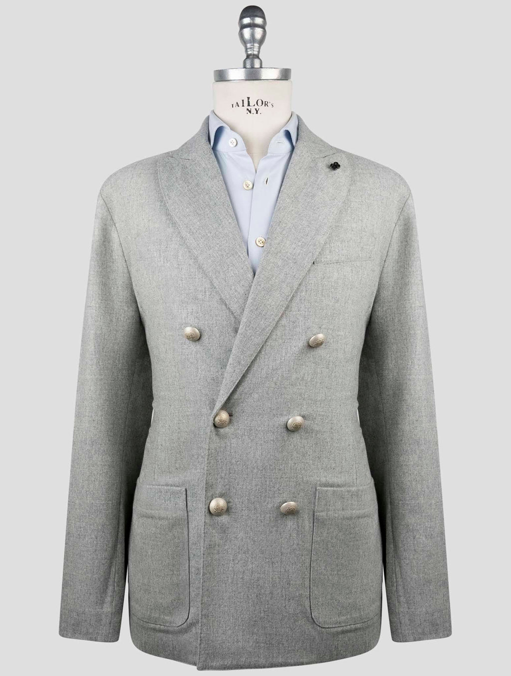 Gran Sasso Gran Sasso Gray Virgin Wool Ea Blazer Gray 000