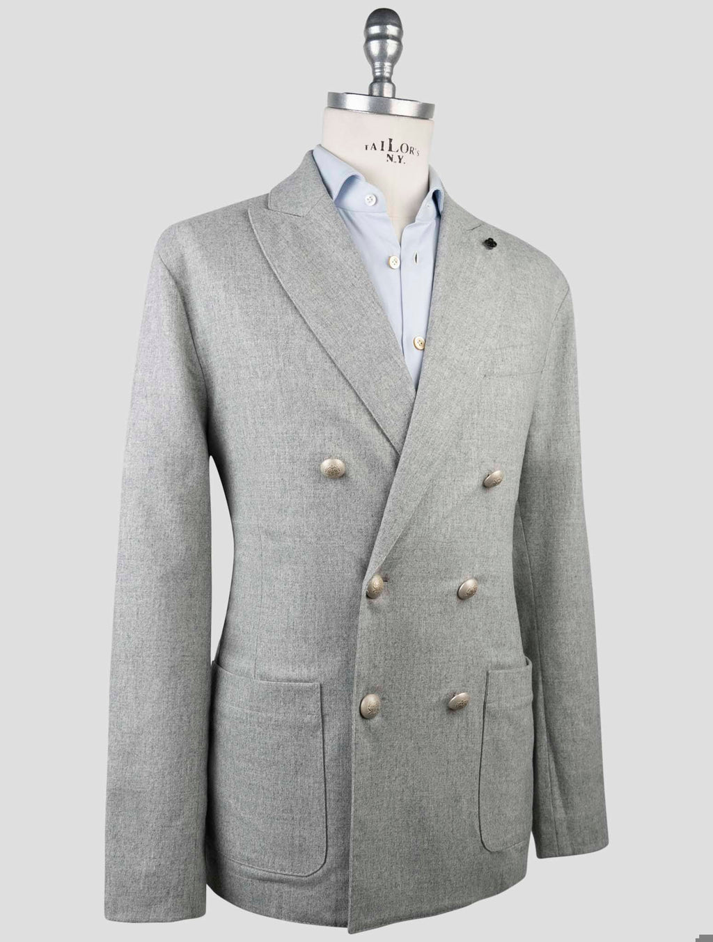 Gran Sasso Gran Sasso Gray Virgin Wool Ea Blazer Gray 001