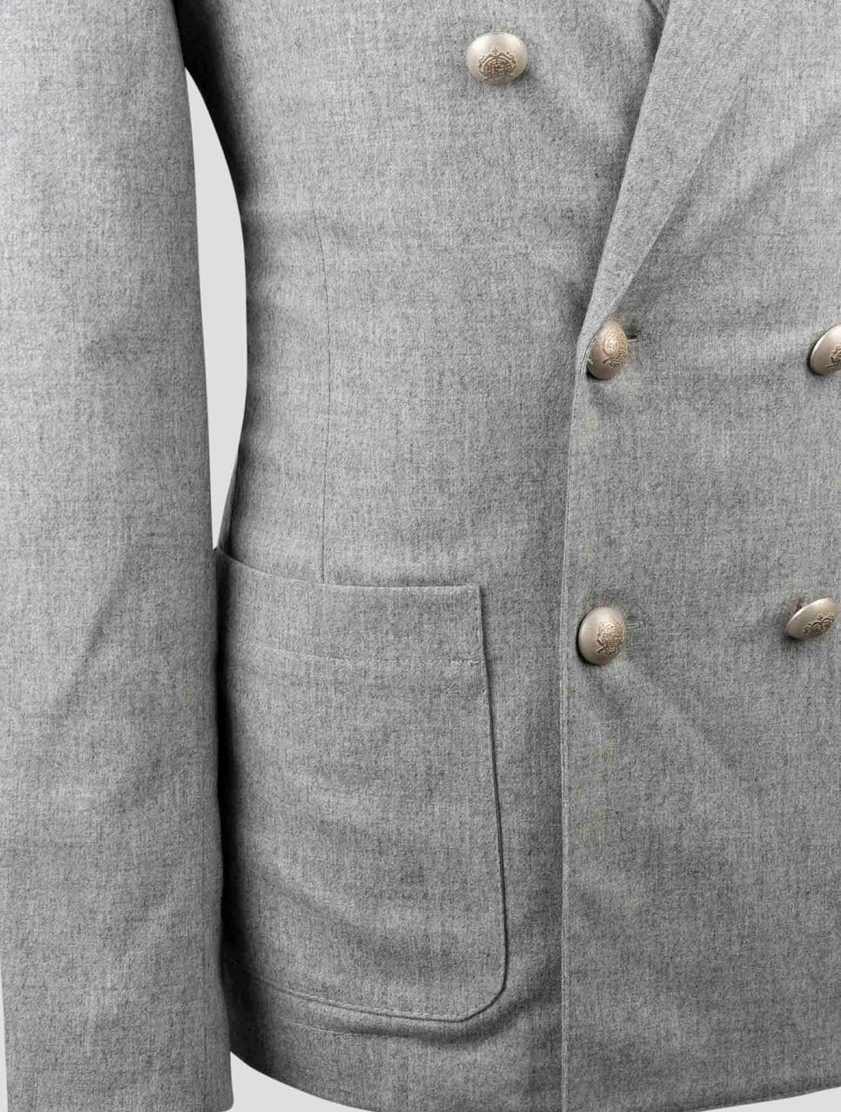 Gran Sasso Gray Virgin Wool Ea Blazer