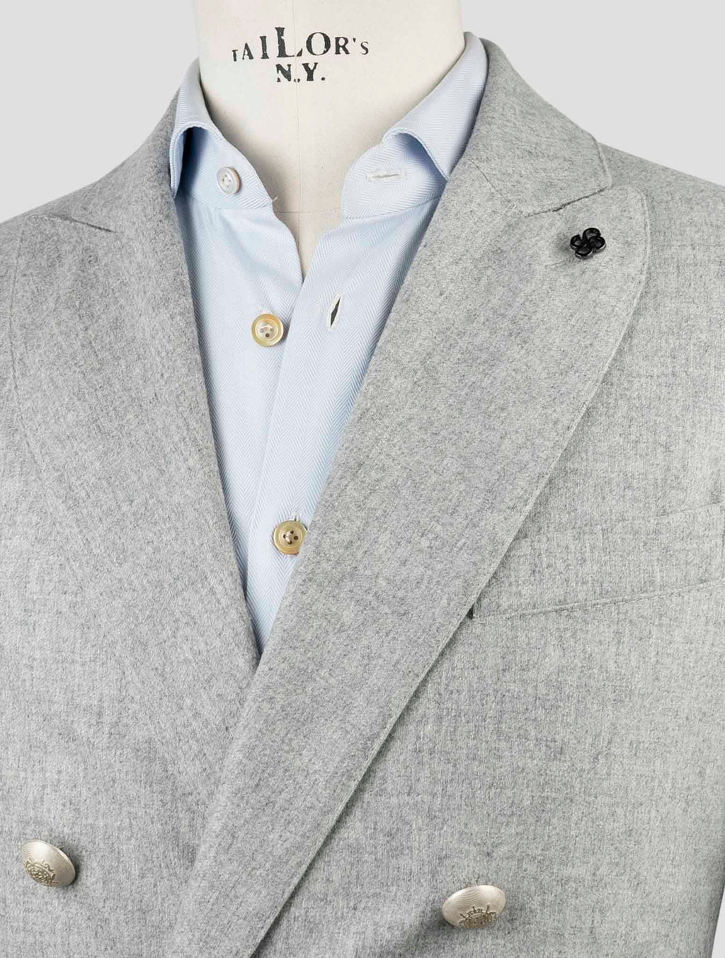 Gran Sasso Gray Virgin Wool Ea Blazer