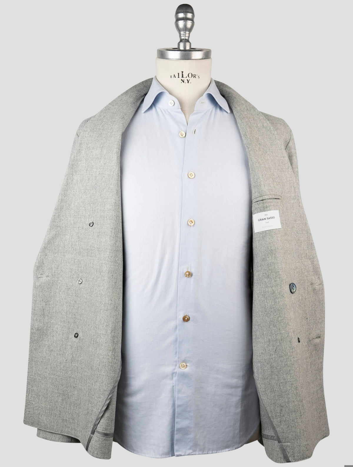 Gran Sasso Gray Virgin Wool Ea Blazer