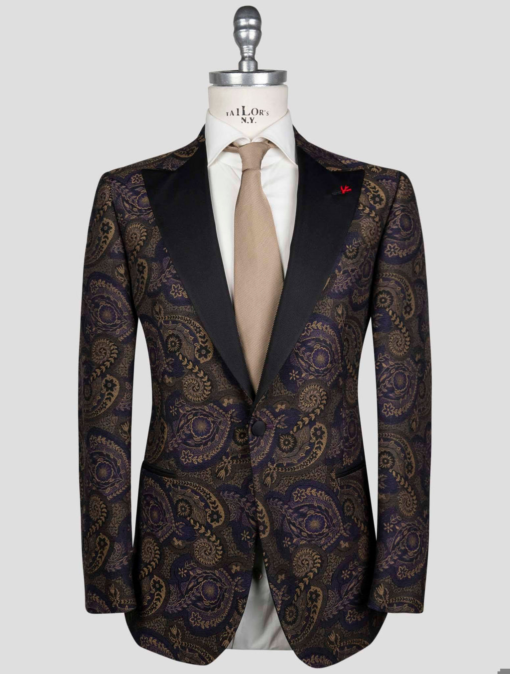 Isaia multicolor Wool silk cotton smoking Blazer