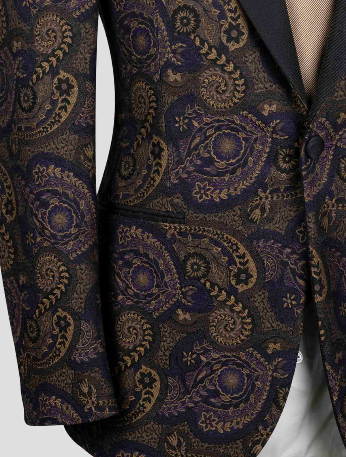 Isaia multicolor Wool silk cotton smoking Blazer