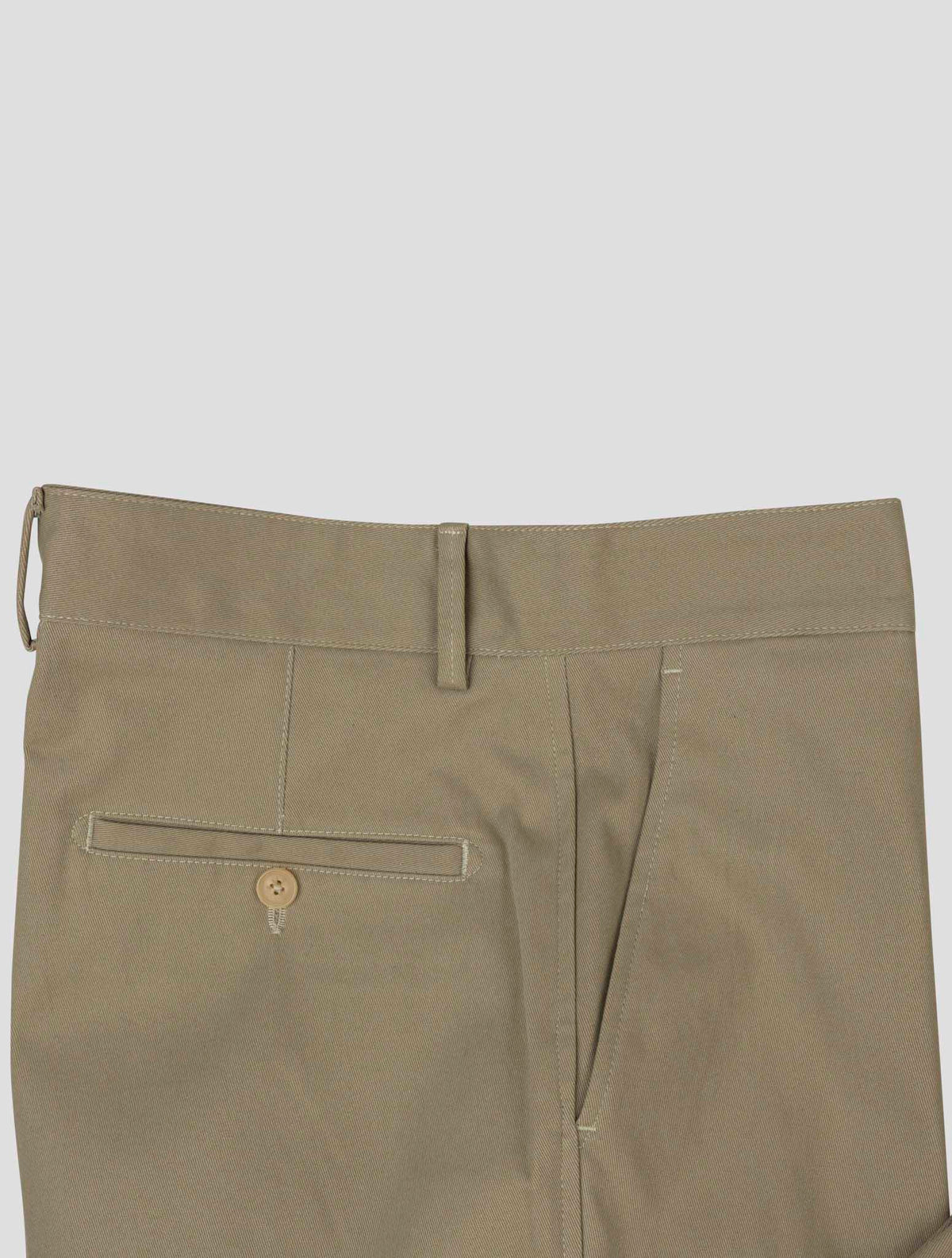 Isaia Beige Cotton Ea Cargo Pants