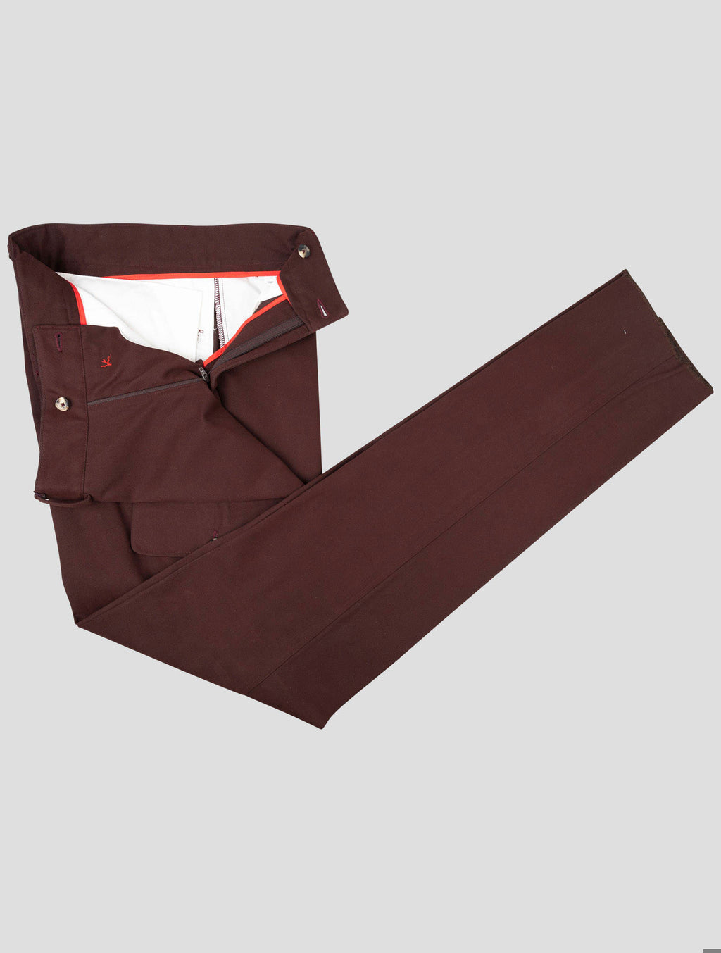 Isaia Isaia Burgundy Cotton Ea Cargo Pants burgundy 001