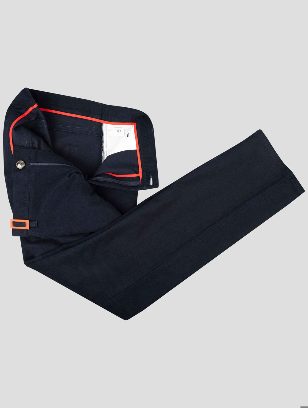 Isaia Isaia Blue Cotton Ea Pants Blue 001