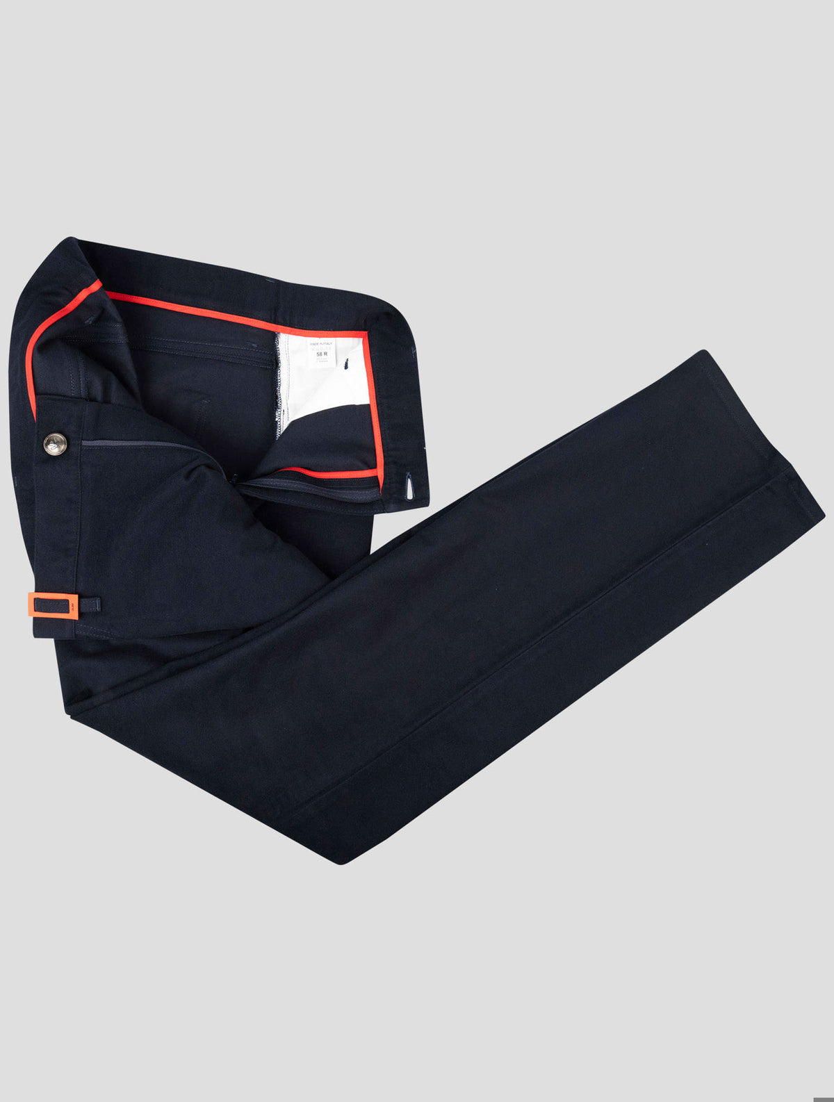Isaia Isaia Blue Cotton Ea Pants Blue 001
