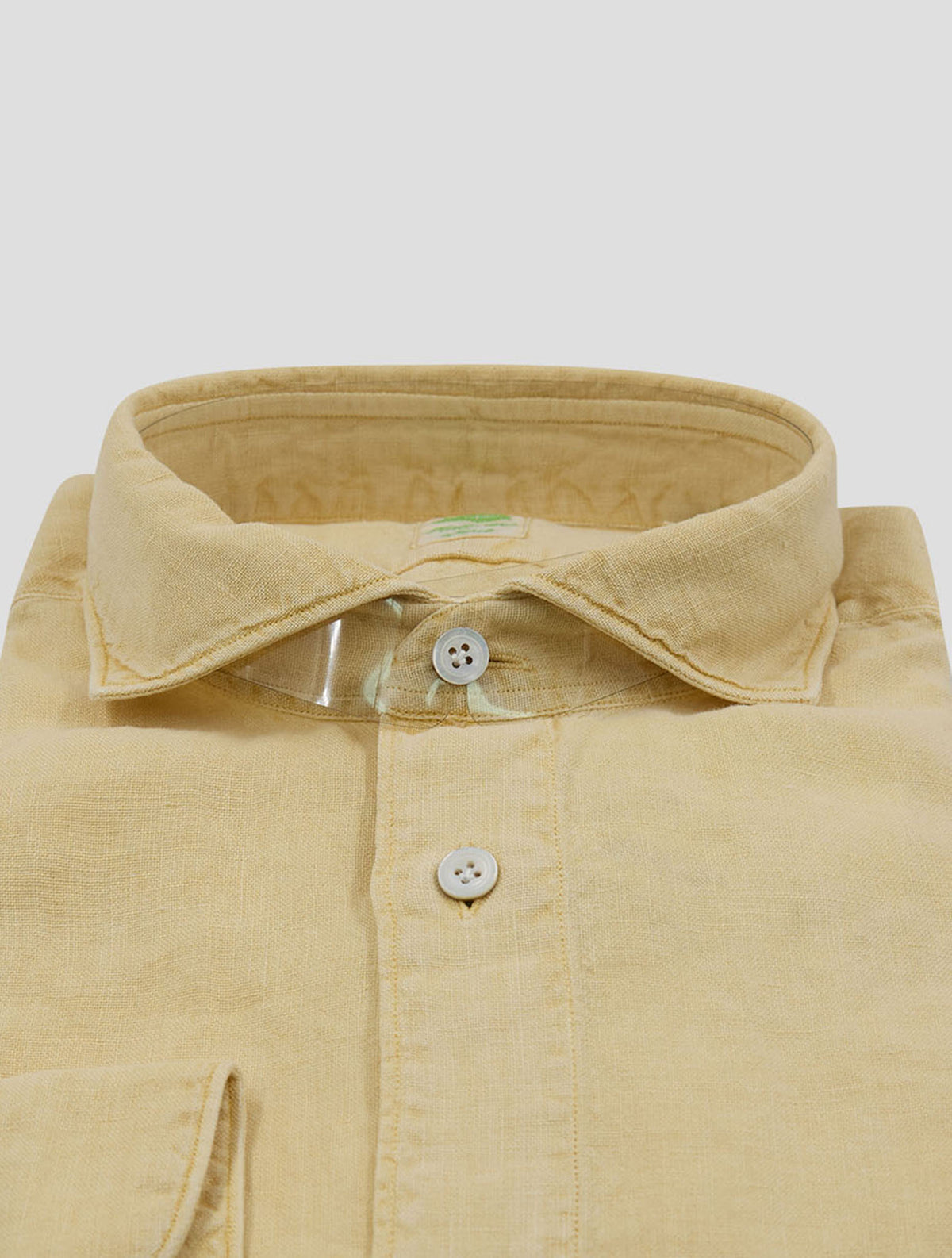 Finamore 1925 Orange Linen Shirt Salina