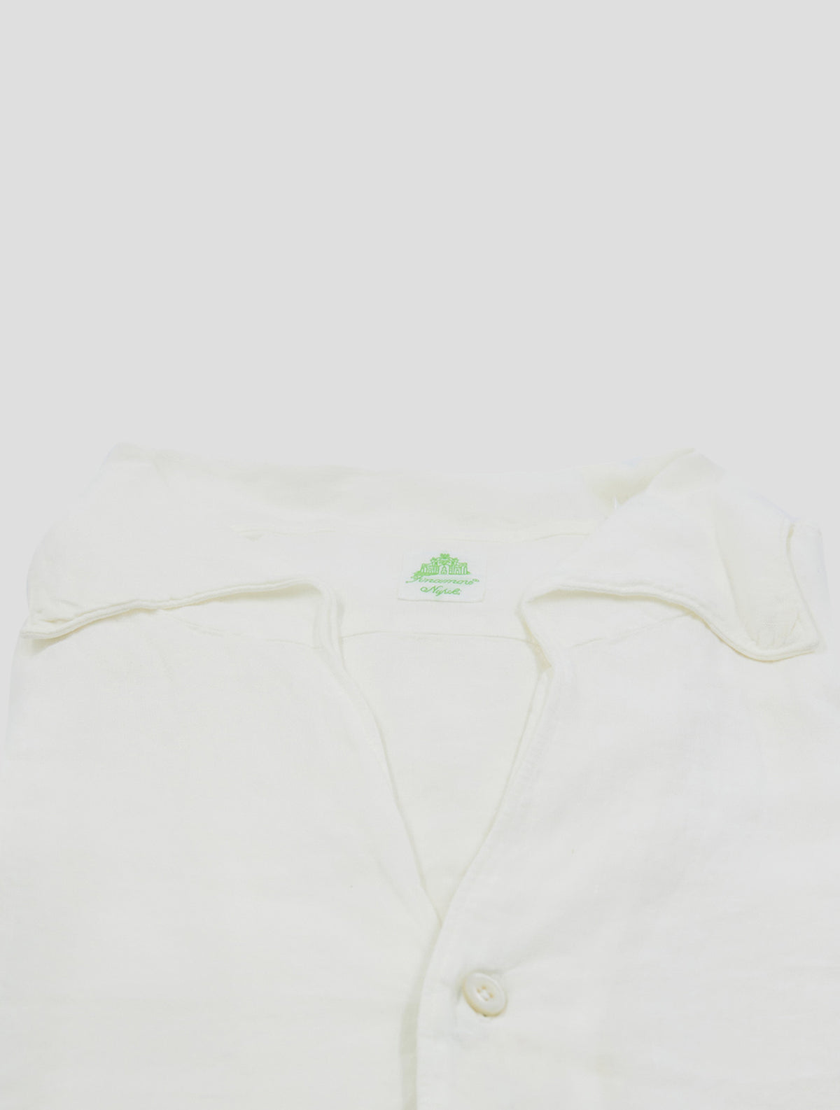 Finamore 1925 White Linen Shirt Gaeta