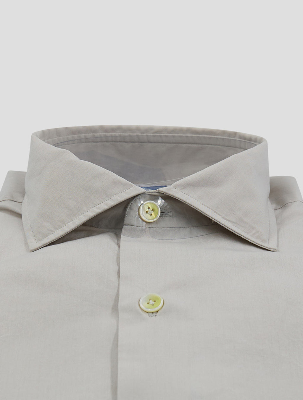 Finamore 1925 Taupe Cotton Shirt NAP93