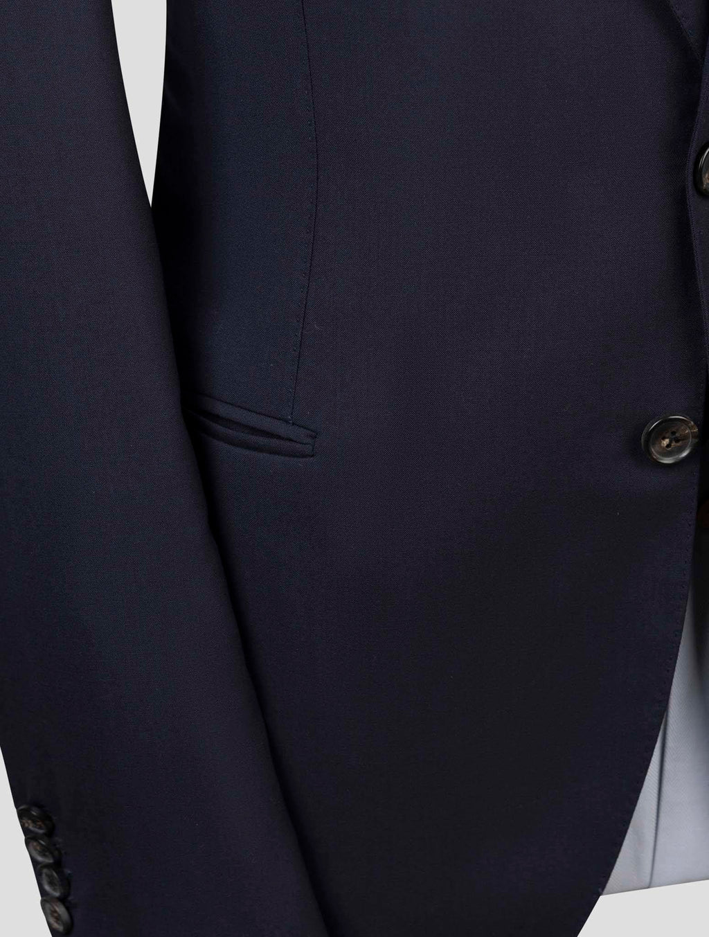 Luigi Borrelli Blue Virgin Wool Blazer