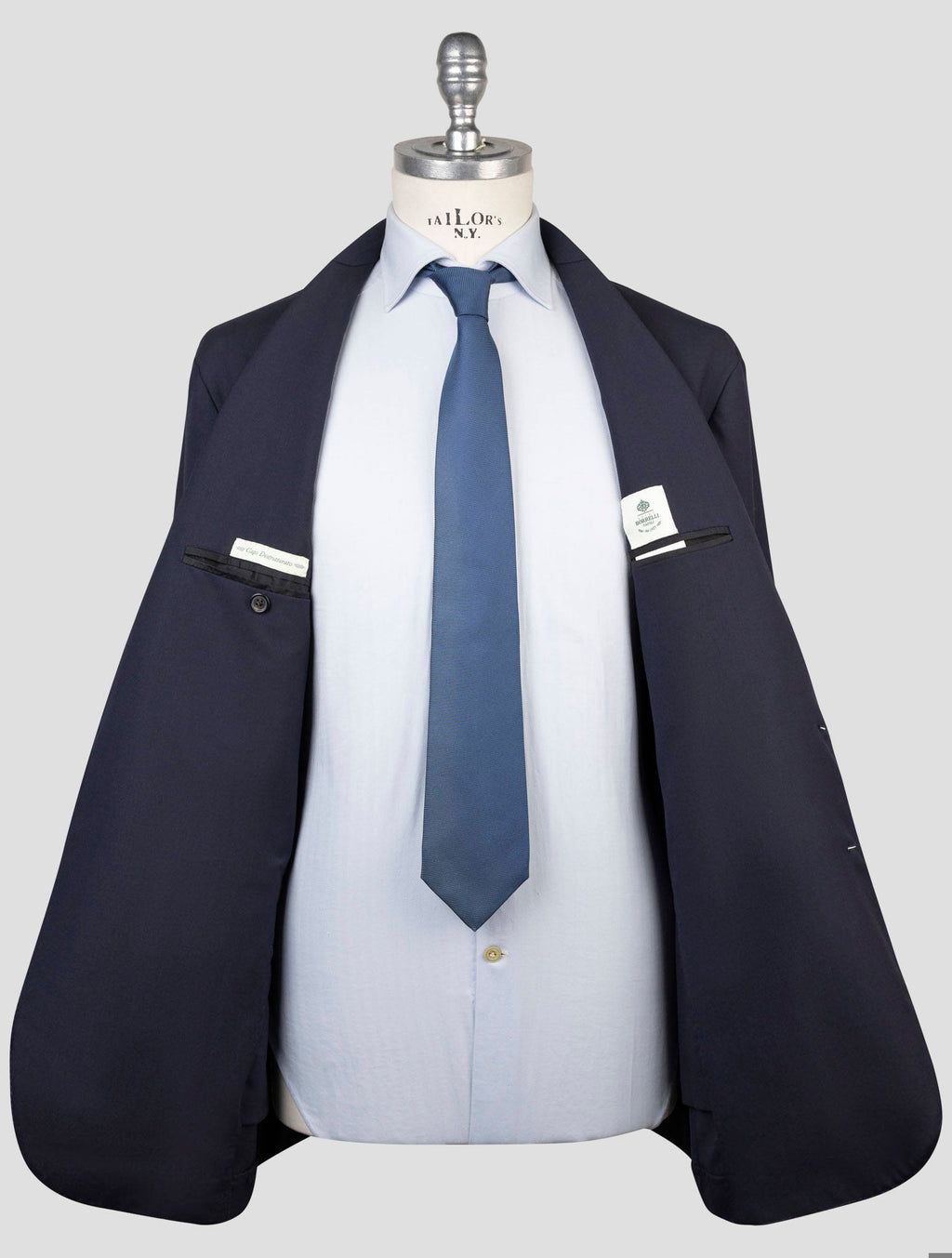Luigi Borrelli Blue Virgin Wool Blazer