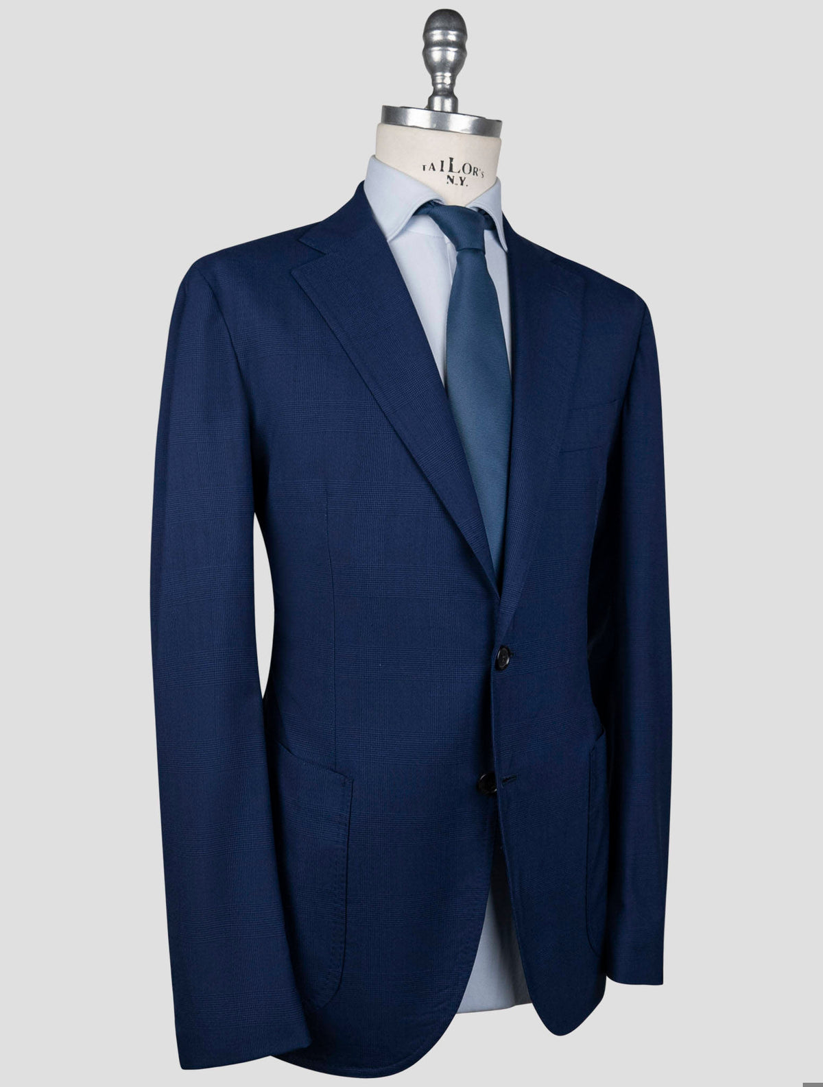 Luigi Borrelli Luigi Borrelli Blue Virgin Wool Silk Suit Blue 001