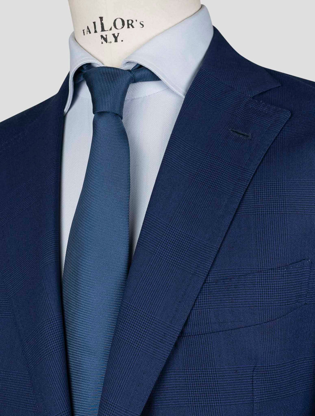 Luigi Borrelli Blue Virgin Wool Silk Suit