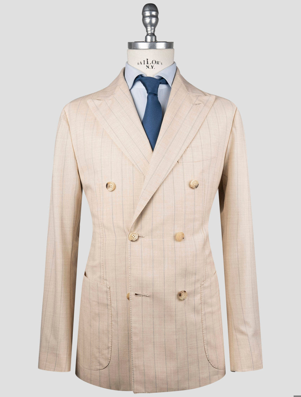 Luigi Borrelli Luigi Borrelli Beige Virgin Wool Silk Suit Beige 000