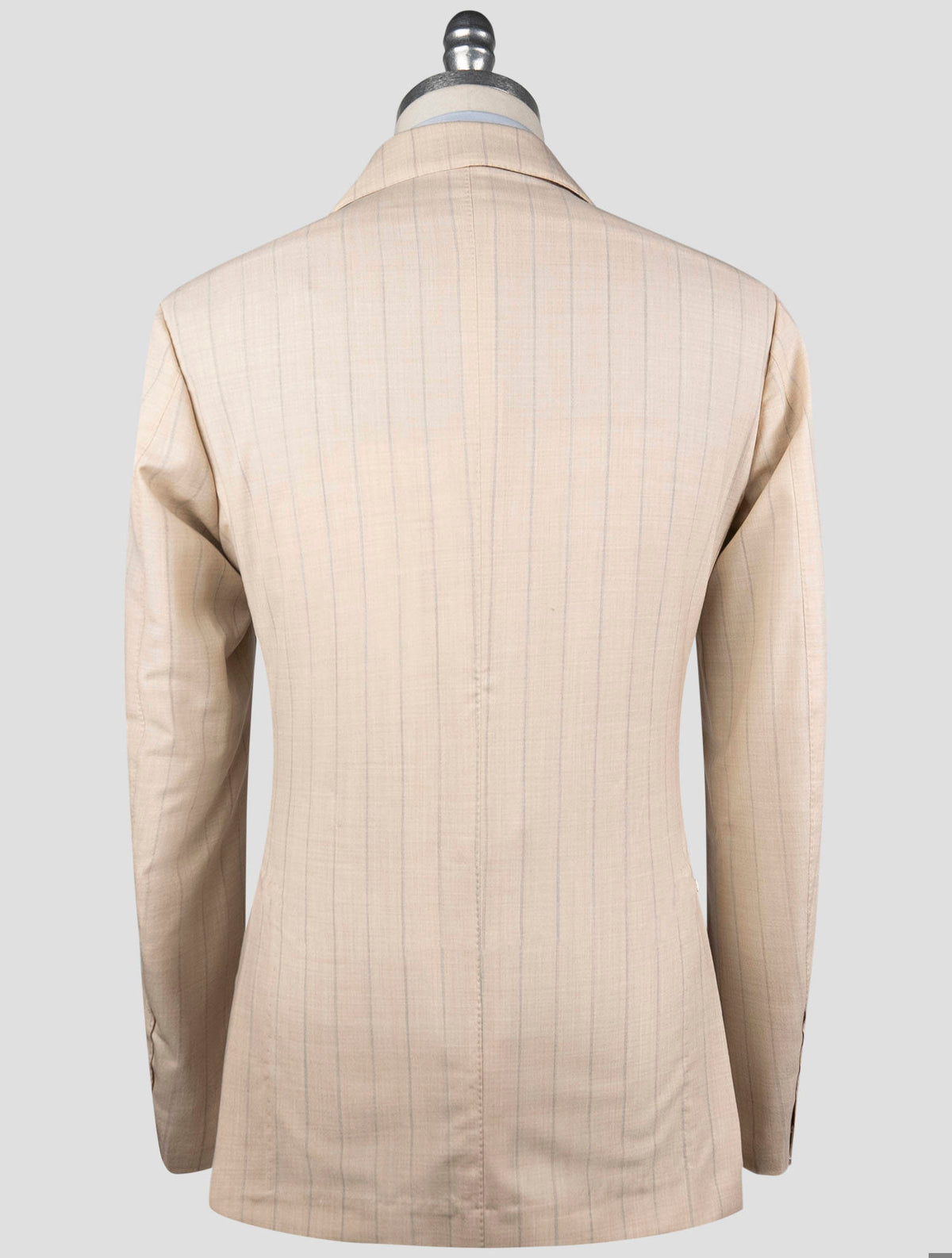 Luigi Borrelli Beige Virgin Wool Silk Suit