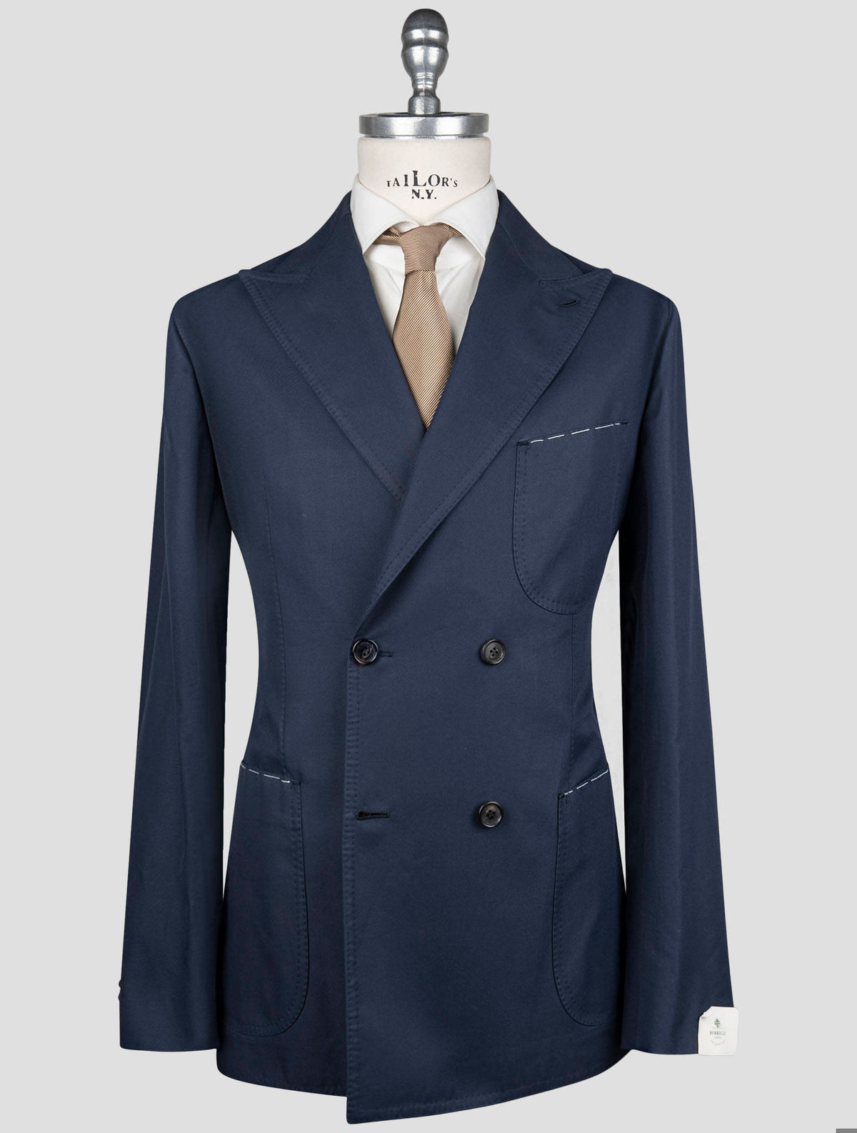 Luigi Borrelli Blue Cotton Suit