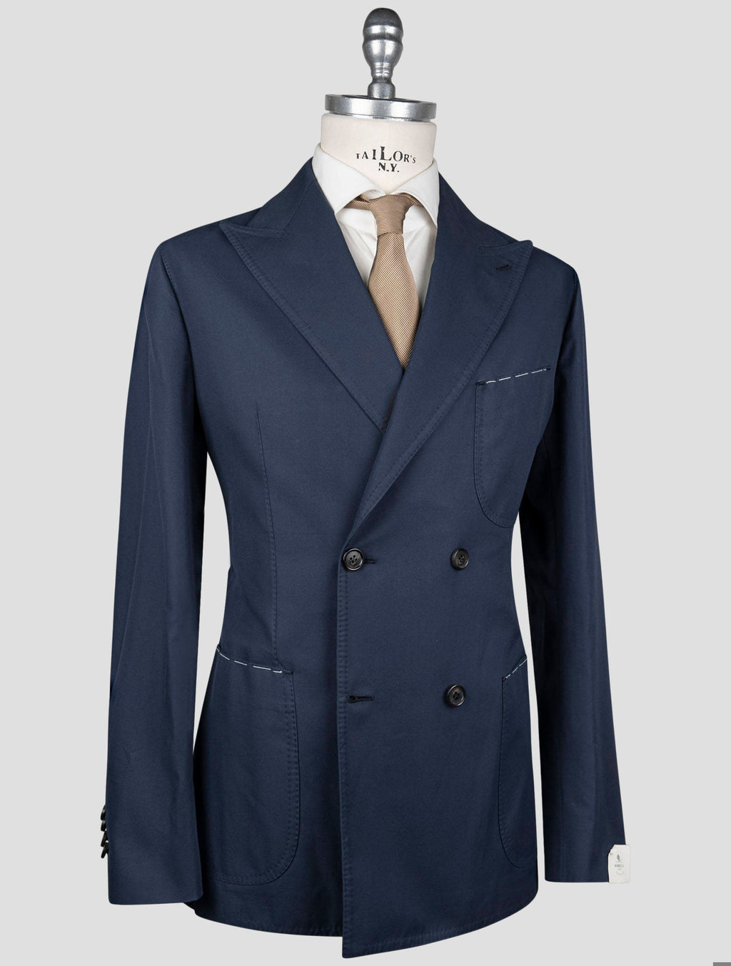 Luigi Borrelli Luigi Borrelli Blue Cotton Suit Blue 001