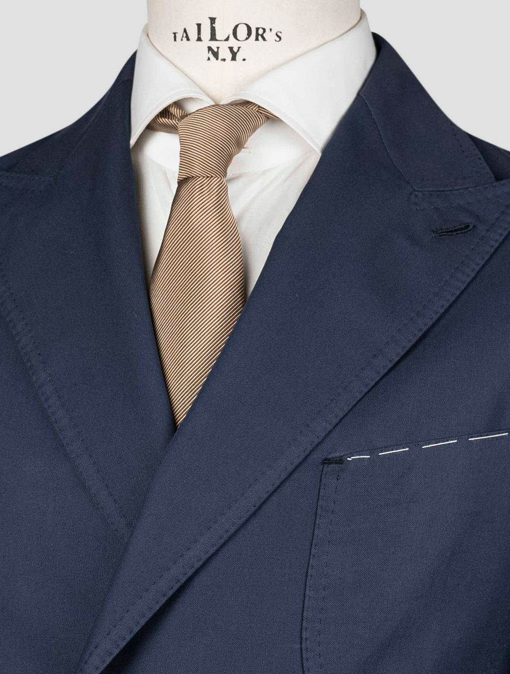 Luigi Borrelli Blue Cotton Suit