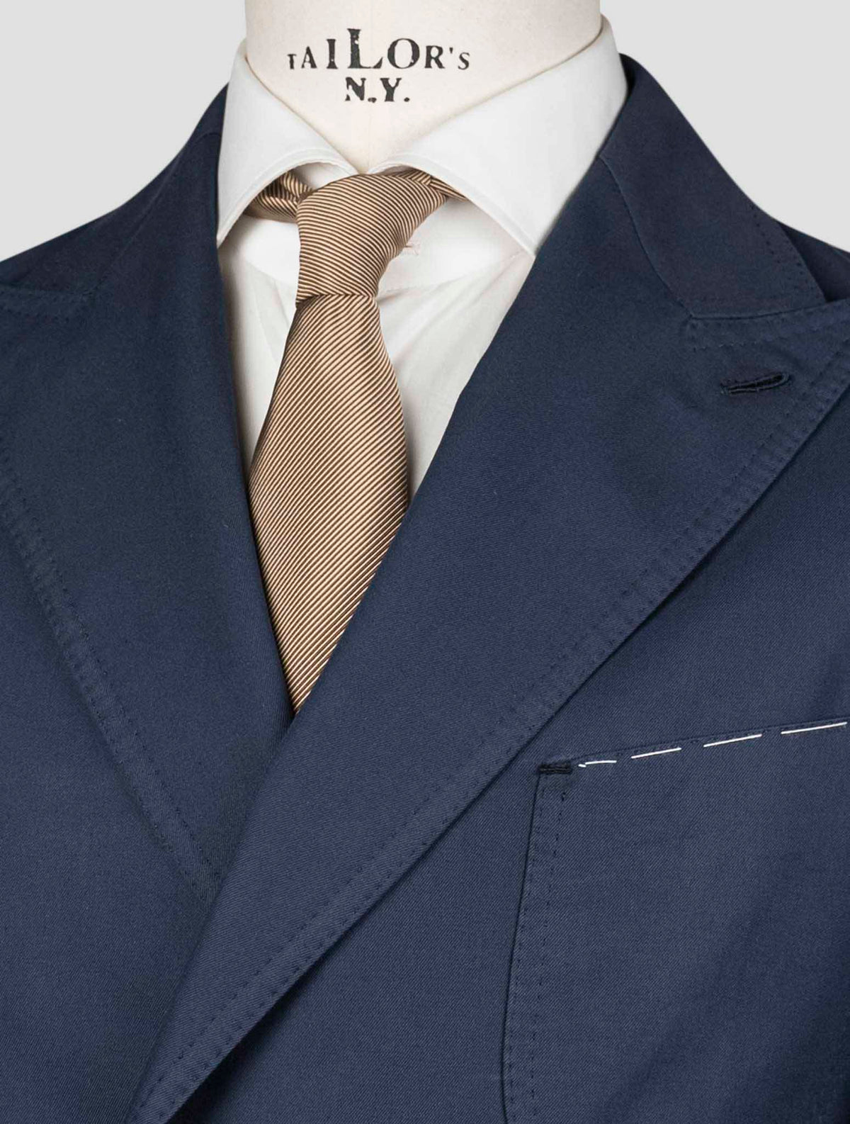 Luigi Borrelli Blue Cotton Suit