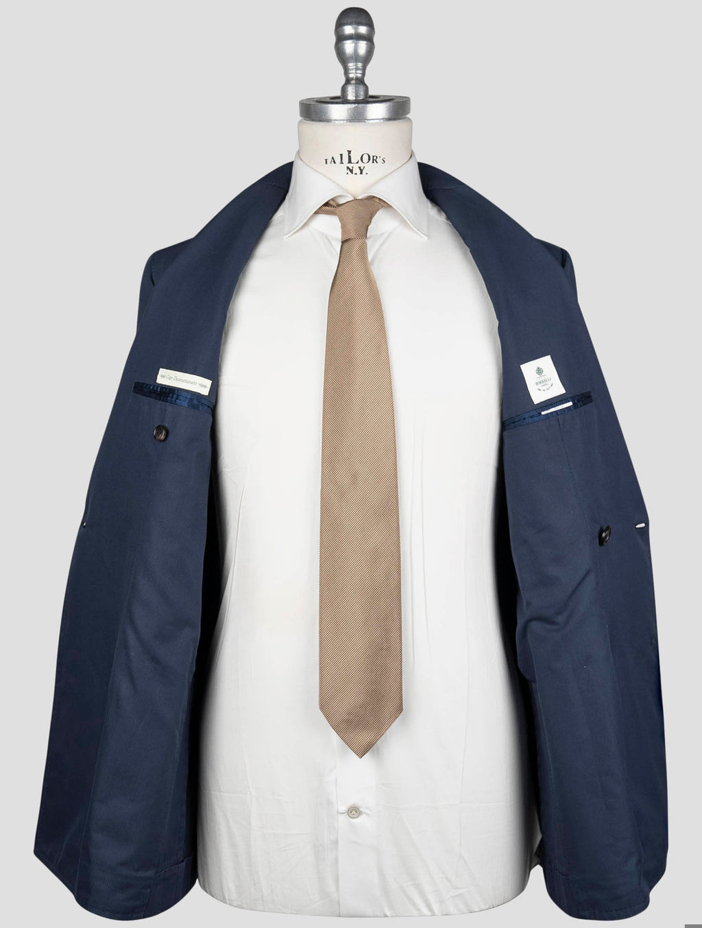 Luigi Borrelli Blue Cotton Suit