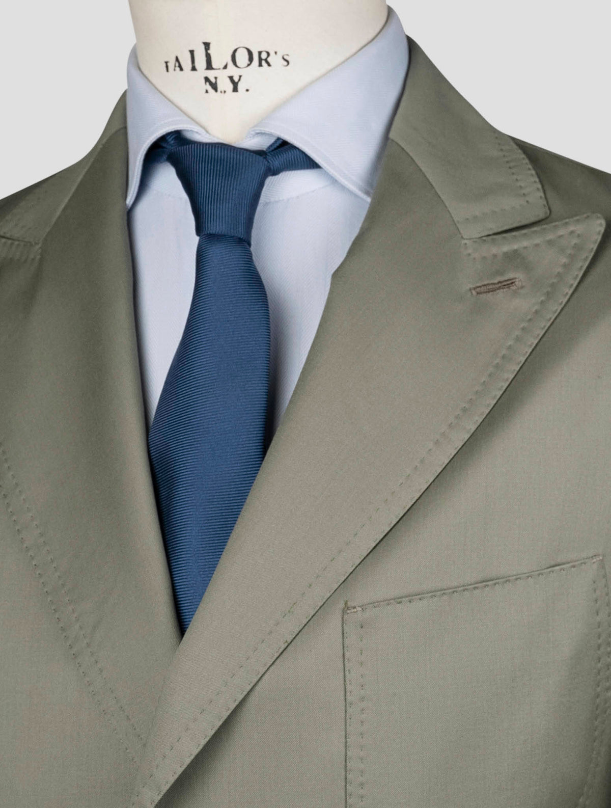 Luigi Borrelli Green Virgin Wool Suit