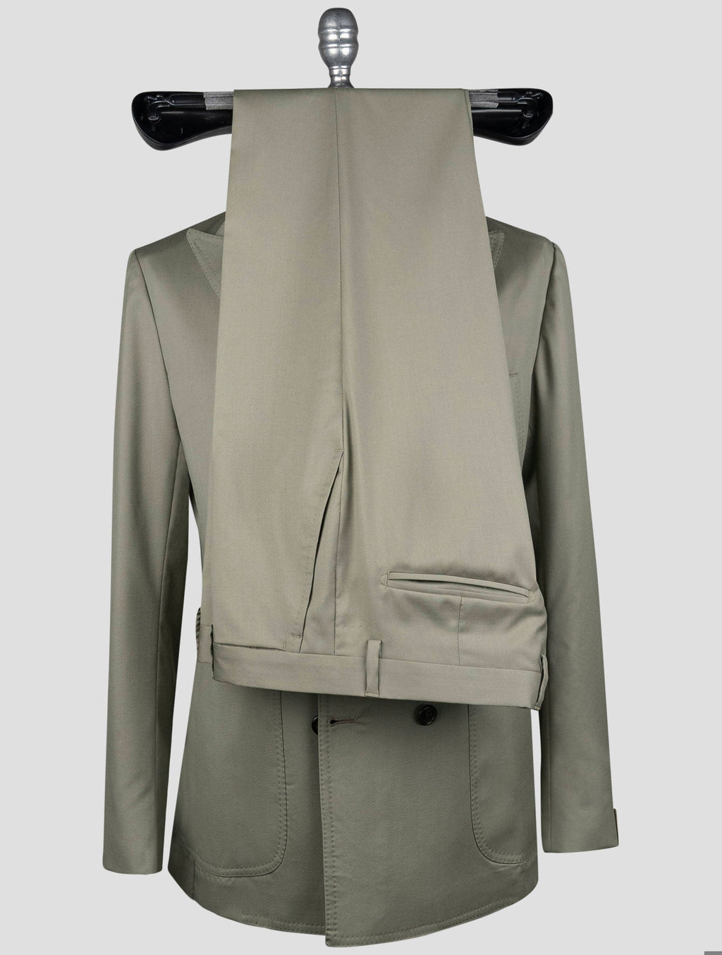 Luigi Borrelli Green Virgin Wool Suit
