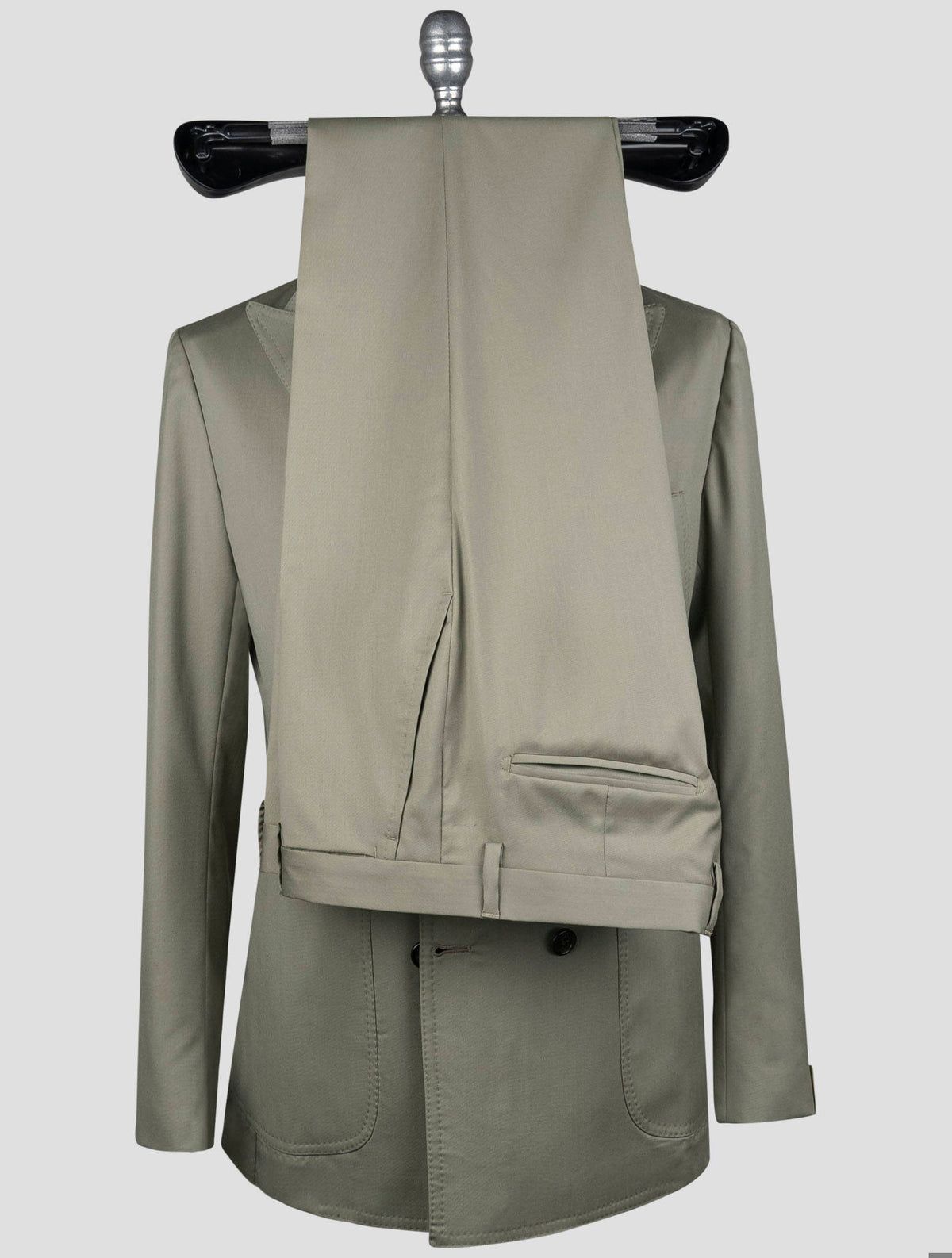 Luigi Borrelli Green Virgin Wool Suit