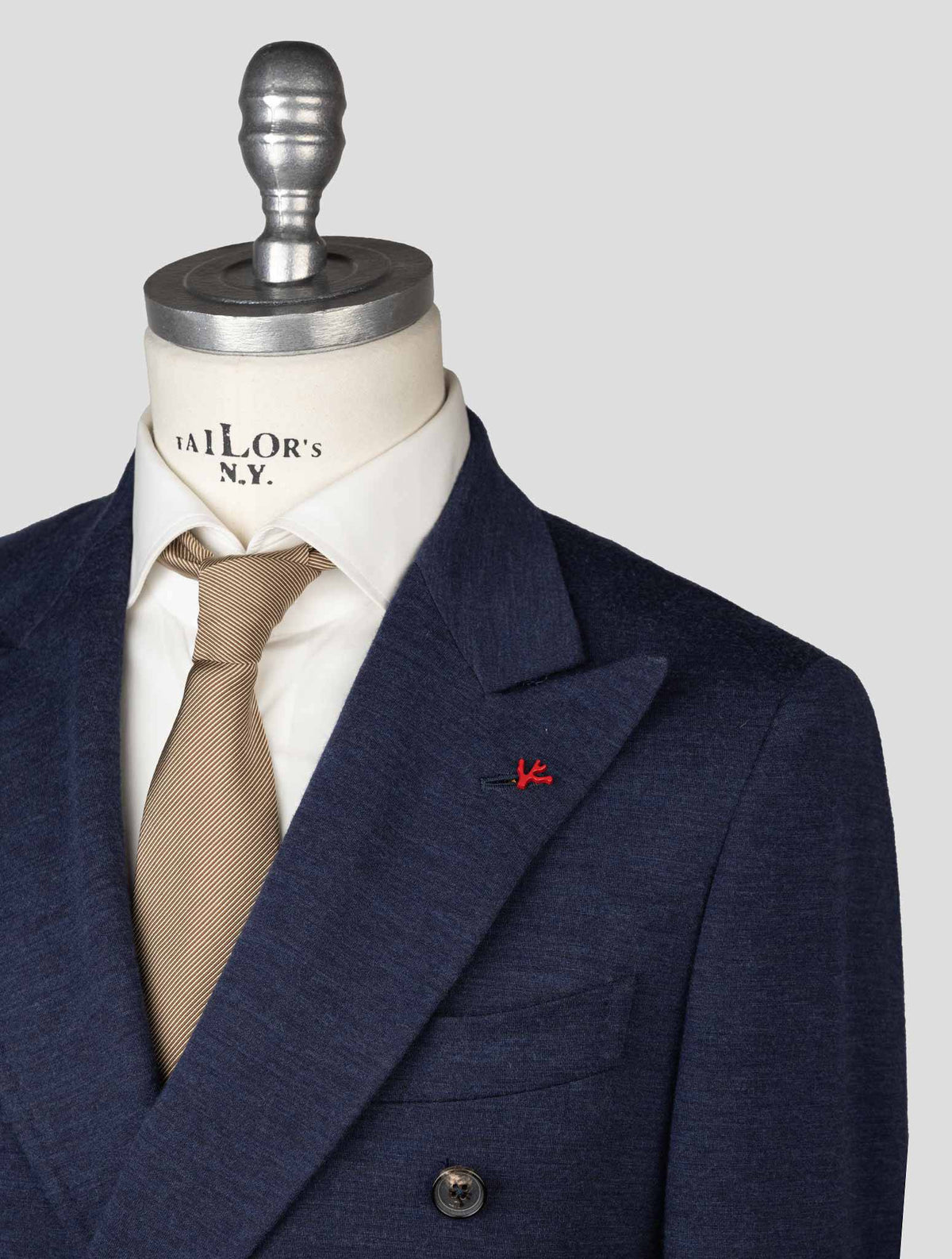 Isaia Blue Wool Pa Blazer