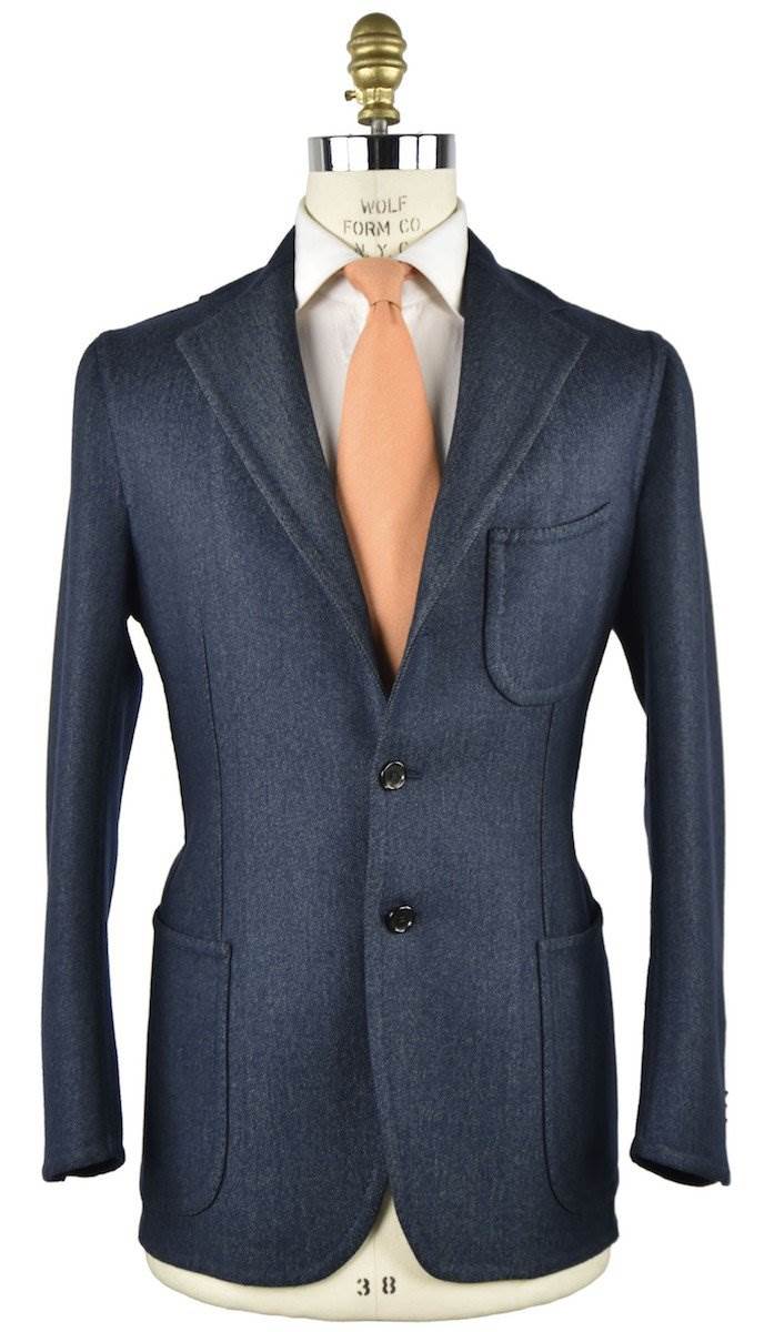 Cesare Attolini Cesare Attolini Blue Wool Cotton Cahmere Blazer Blue 000