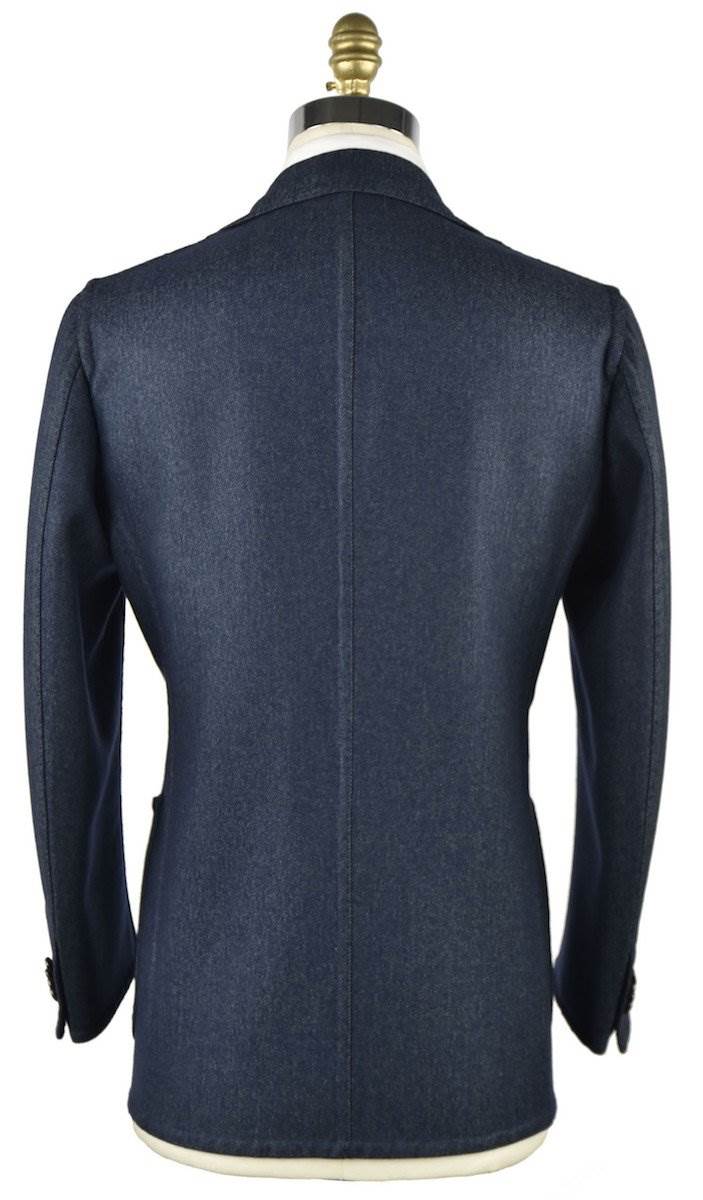 Cesare Attolini Blue Wool Cotton Cahmere Blazer