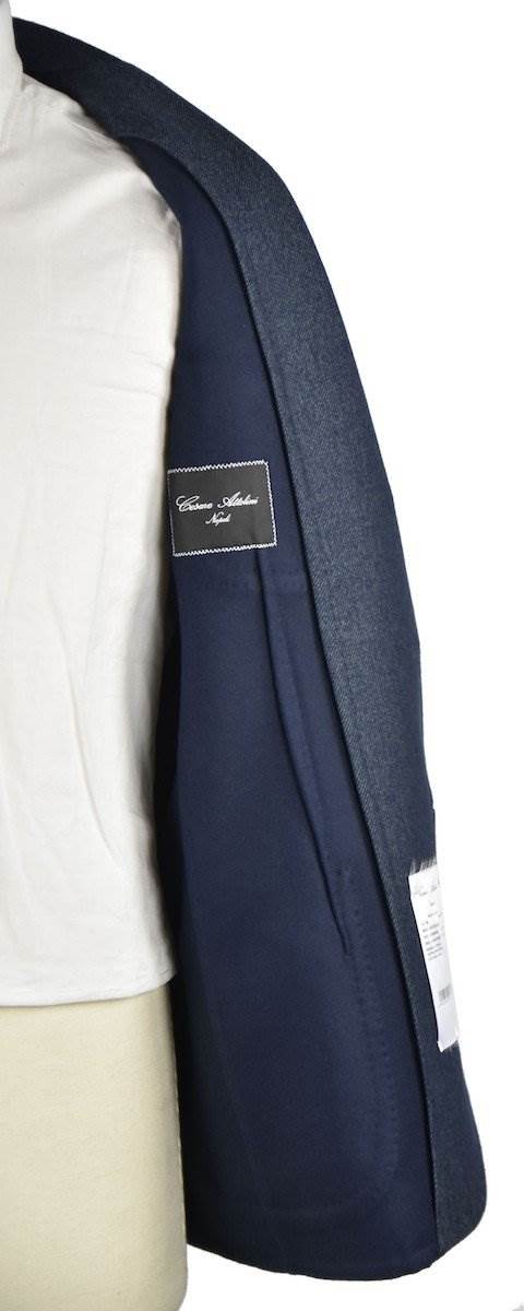 Cesare Attolini Blue Wool Cotton Cahmere Blazer