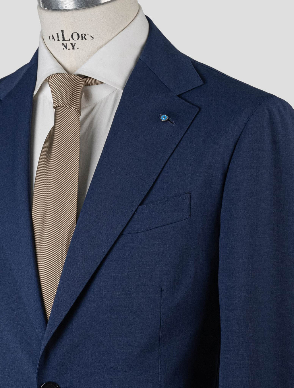 Giampaolo Blue Wool Pl Ea Suit