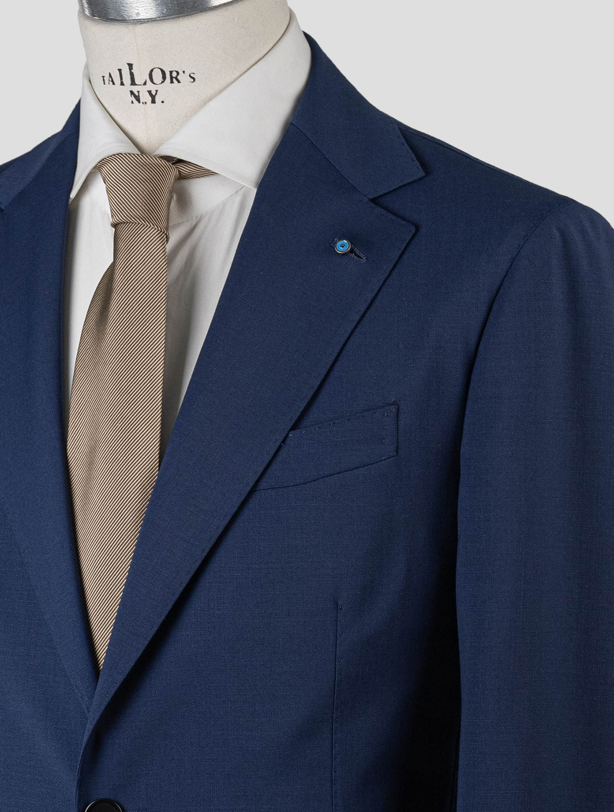 Giampaolo Blue Wool Pl Ea Suit